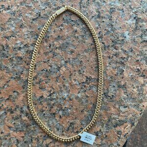 MONACO CUBAN LINK GOLD CHAIN 14K BRAND NEW ITALY JEWELRY 20 INCHS,6.5 MM